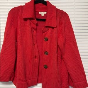 Banana Republic Vibrant Red Knit Sweater